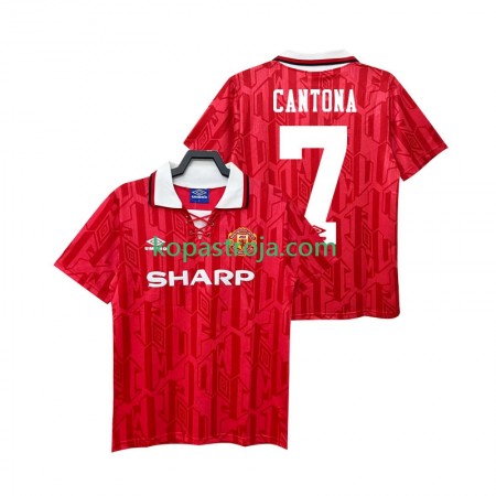Billiga Fotbollströjor Manchester United CANTONA 7 1992 Retro Hemma tröja 1994 Kortärmad